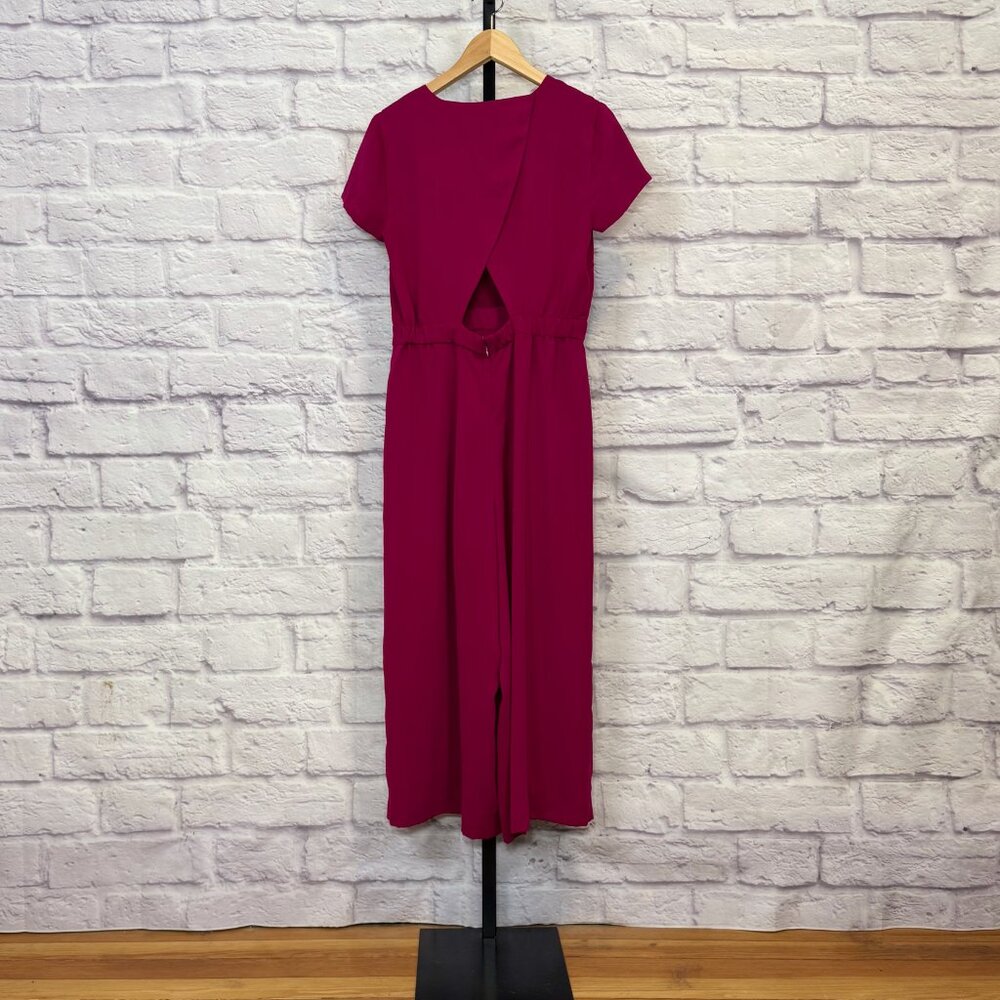 J Crew Raspberry Red Wide Leg Jumpsuit - image 2